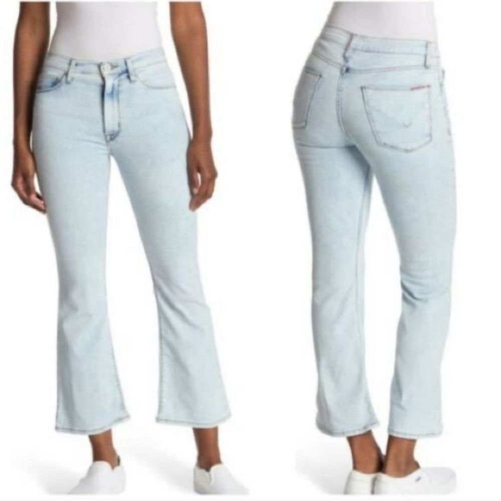 Hudson Blair High Rise Bootcut Crop in Light Wash Size 32